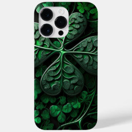 INTRICATE DARK GREEN IRISH SHAMROCKS Case-Mate iPhone 14 PRO MAX HOESJE