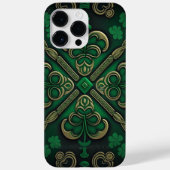 INTRICATE DARK GREEN IRISH SHAMROCKS Case-Mate iPhone CASE (Achterkant)