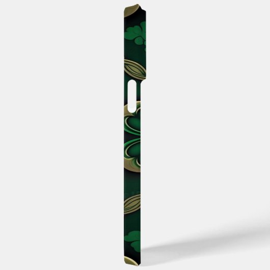 INTRICATE DARK GREEN IRISH SHAMROCKS Case-Mate iPhone CASE (Achterkant / Rechts)