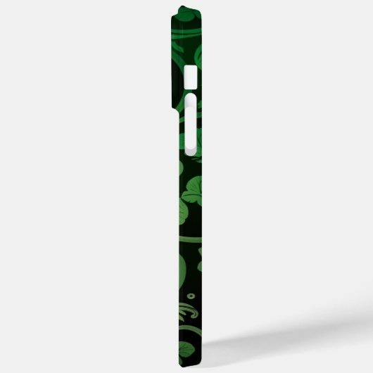 INTRICATE DARK GREEN IRISH SHAMROCKS Case-Mate iPhone CASE (Achterkant / Links)