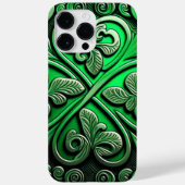 INTRICATE DARK GREEN IRISH SHAMROCKS Case-Mate iPhone CASE (Achterkant)