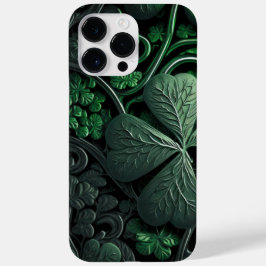 INTRICATE DARK GREEN IRISH SHAMROCKS Case-Mate iPhone 14 PRO MAX HOESJE