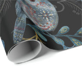 Intricate  floral and paisley  pattern  cadeaupapier (Rol Hoek)