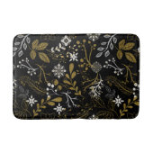 Intricate floral pattern with gold and white  badmat (Voorkant)