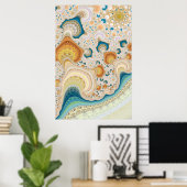 Intricate Fractal Pattern Poster (Thuiskantoor)