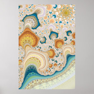 Intricate Fractal Pattern Poster