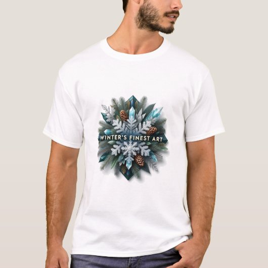 Intricate Frozen Evergreen T-Shirt (Voorkant)