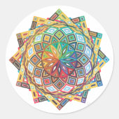 Intricate Geometric Mandala Sticker (Voorkant)