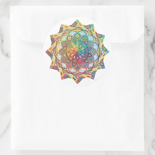 Intricate Geometric Mandala Sticker (Tas)