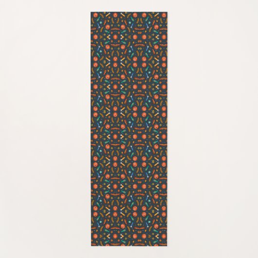 Intricate geometric pattern featuring vibrant  yogamat (Voorkant)