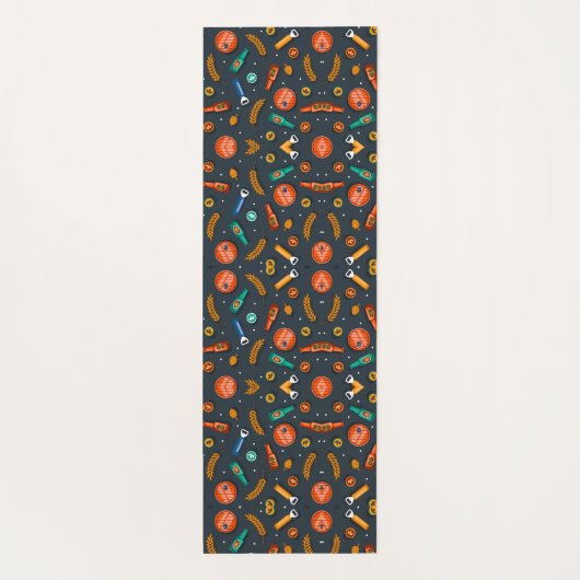 Intricate geometric pattern featuring vibrant  yogamat (Achterkant)