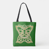Intricate Gold Celtic Butterfly Canvas tas (Achterkant)