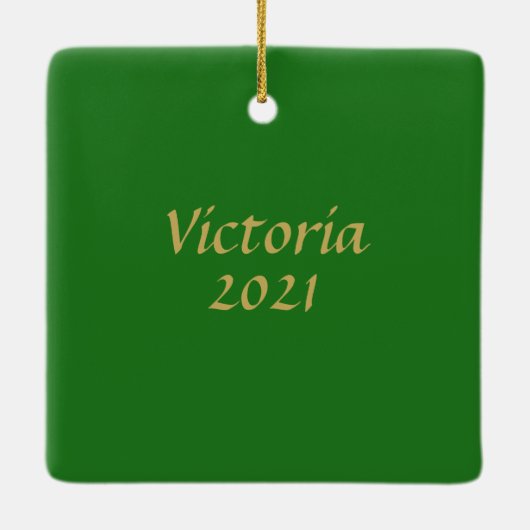 Intricate Gold Celtic Butterfly Personalized Keramisch Ornament (Achterkant)