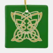 Intricate Gold Celtic Butterfly Personalized Keramisch Ornament (Voorkant)
