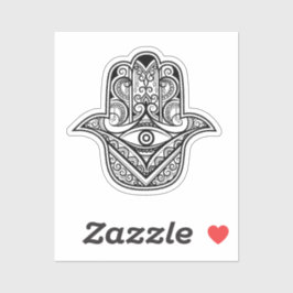 Intricate Hamsa Hand Evil Eye Vinyl Sticker