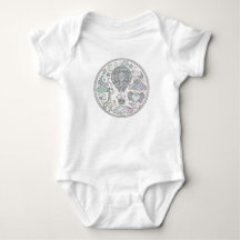 Intricate Heet Luchtballon Mandala Baby Body