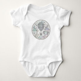 Intricate Heet Luchtballon Mandala Baby Body Romper