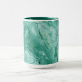 Intricate Marble Pattern in Rich Teal and Green Mok (Midden)