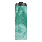 Intricate Marble Pattern in Rich Teal and Green Thermosbeker (Voorkant)