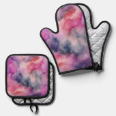Intricate Marbling Effect Ovenwant & Pannenlap Set (Voorkant / Achterkant)