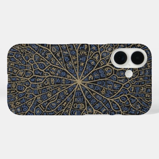 Intricate Mosaic Script Phone Case (Achterkant (horizontaal))