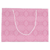 INTRICATE PASTEL PINK PATTERS GROOT CADEAUZAKJE (Achterkant)
