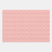 INTRICATE PEACH GREEN YELLOW PATTERS INPAKPAPIER VEL (Voorkant)