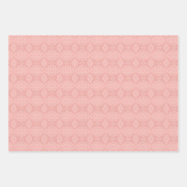 INTRICATE PEACH GREEN YELLOW PATTERS INPAKPAPIER VEL