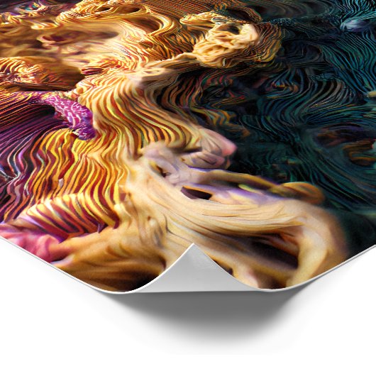 Intricate Seamless Detail: Micro-Graphic Density Poster (Hoek)