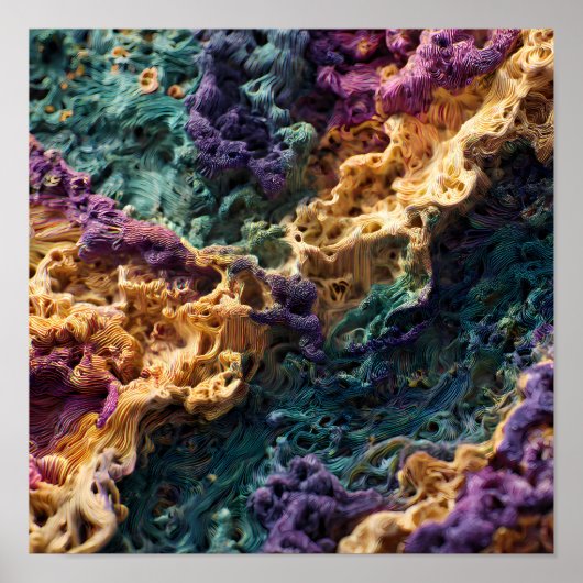 Intricate Seamless Detail: Micro-Graphic Density Poster (Voorkant)