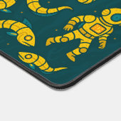 Intricate Steampunk Eel and Diver Underwater Scene Bureaumat (Hoek)