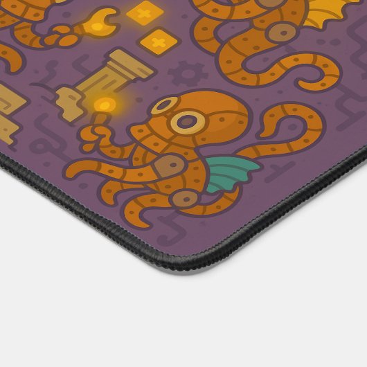 Intricate Steampunk Octopus Industrial Creator Bureaumat (Hoek)