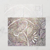 Intricate White Lace Floral Design Briefkaart (Voorkant / Achterkant)