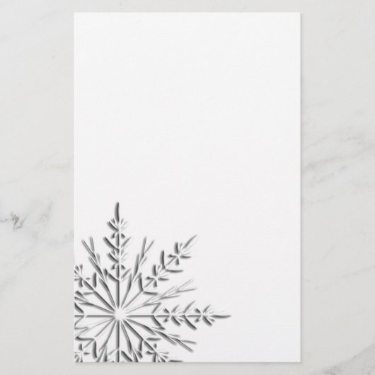 Intricate Winter Snowflake Briefpapier (Voorkant)