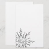 Intricate Winter Snowflake Briefpapier (Voorkant / Achterkant)