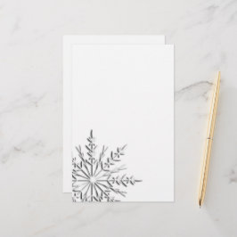 Intricate Winter Snowflake Briefpapier