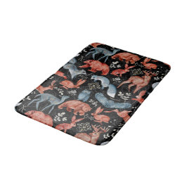 Intricate woodland animals pattern Badmat