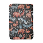  Intricate woodland animals pattern Badmat (Voorkant Verticaal)