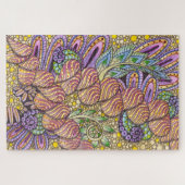 Intricate Zen Doodle Abstracte Bloemkunst Legpuzzel (Horizontaal)