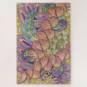 Intricate Zen Doodle Abstracte Bloemkunst Legpuzzel (Verticaal)