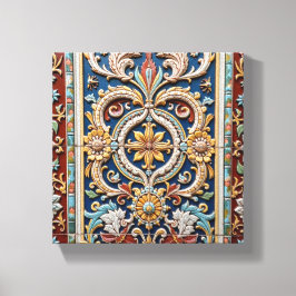 Intricately Carved Frieze Canvas Afdruk