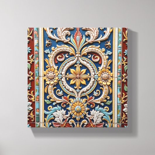 Intricately Carved Frieze Canvas Afdruk (Voorkant)