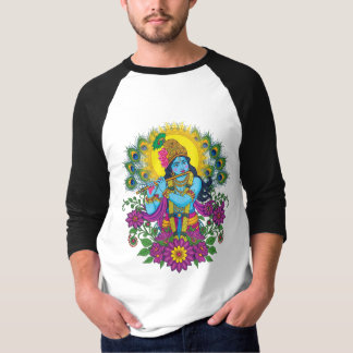 Intricatieve traditionele Lord Krishna-kunst T-shirt