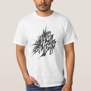 Intricatieve Zwarte Witte Abstracte Tribale Tatoea T-shirt