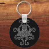 Intriciteit donkere octopus sleutelhanger (Voorkant)