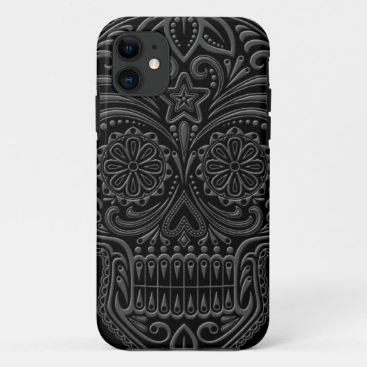Intriciteit Donkere suikerschedel Case-Mate iPhone Case (Achterkant)