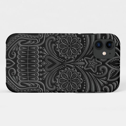 Intriciteit Donkere suikerschedel Case-Mate iPhone Case (Achterkant (horizontaal))