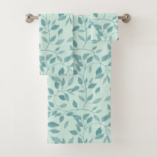 Intriciteit Ivy Botanisch Patroon Bad Handdoek (Insitu)