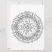 Intriciteit Mandala Black Lines Coloring Sjabloon (Voorkant)