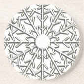 Intriciteit Snowflake Zandsteen Onderzetter (Voorkant)